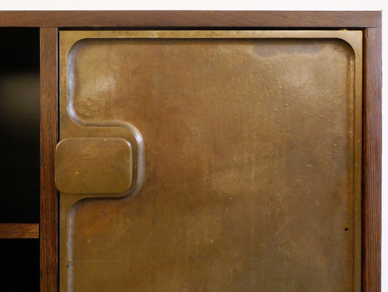 Bergwood Cabinet with Bronze Doors by Antoine Callebaut In Good Condition In Brussels, BE