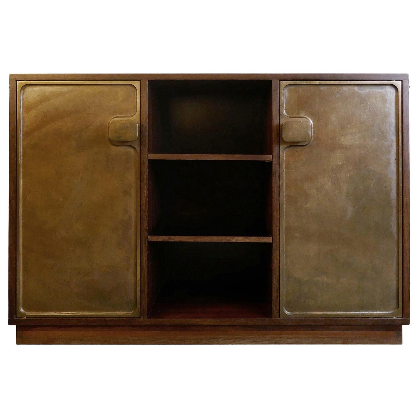 Bergwood Cabinet with Bronze Doors by Antoine Callebaut