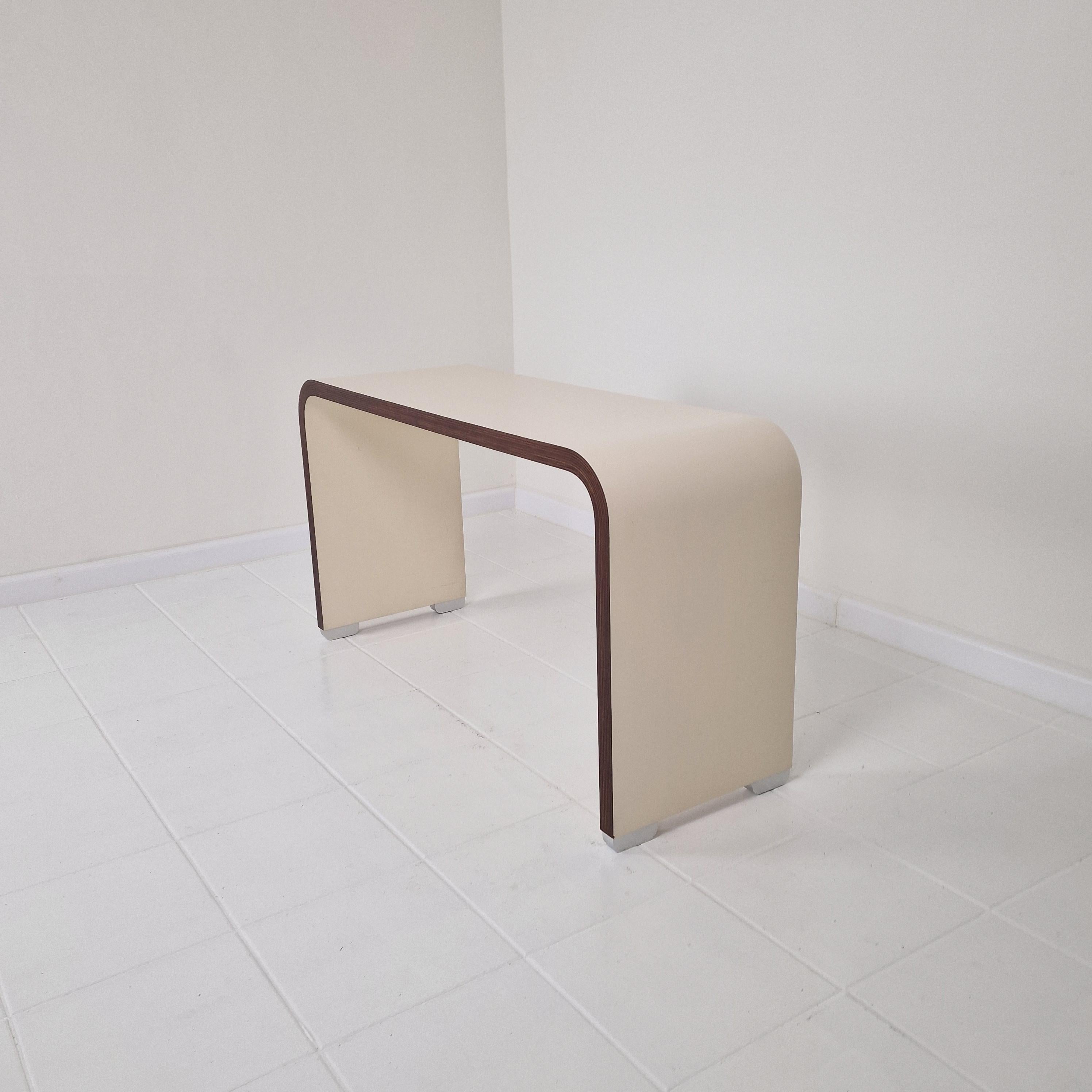 Belgian Bergwood Console Table or Writing Desk Jules Wabbes, Belgium 1970's