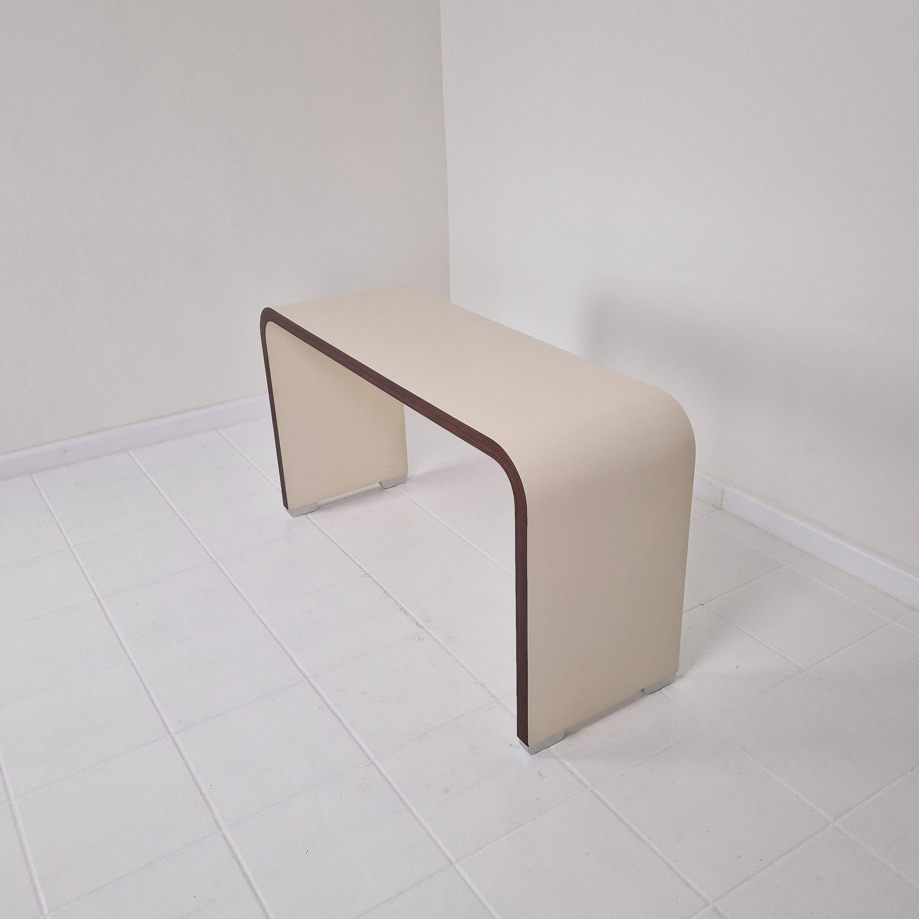Bergwood Console Table or Writing Desk Jules Wabbes, Belgium 1970's In Good Condition In Oud Beijerland, NL
