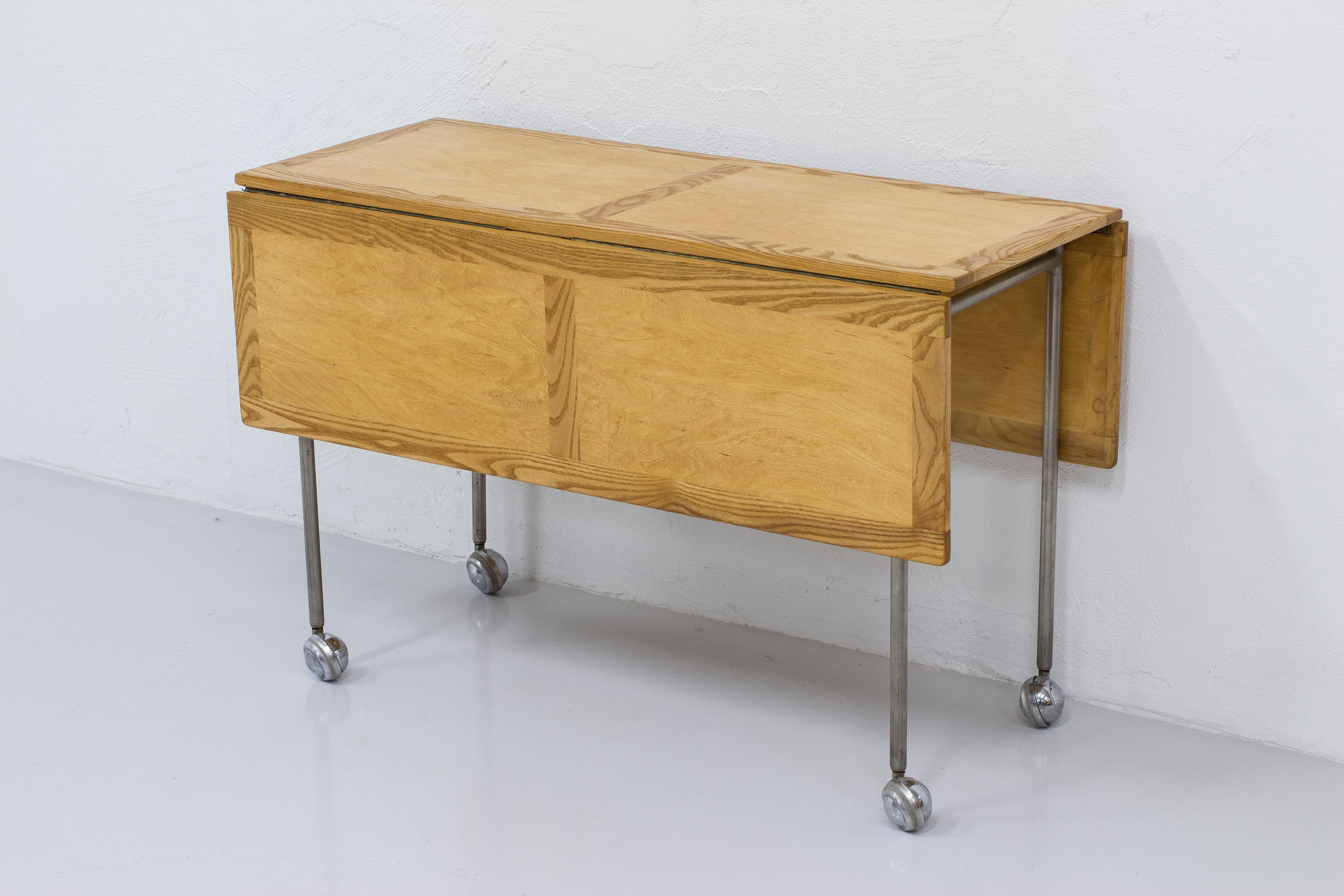 Ausziehbarer Tisch „Berit“ aus Eschenholz von Bruno Mathsson, Schwedische Moderne, 1950er Jahre im Angebot 1