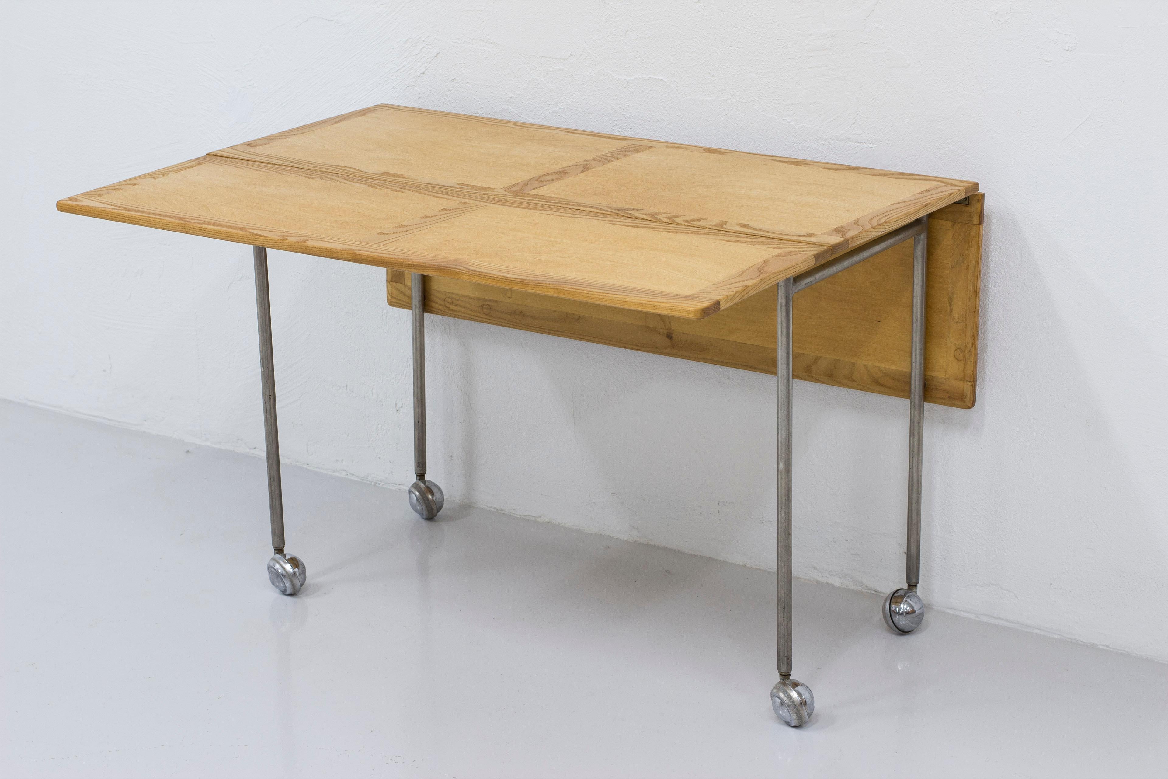 Ausziehbarer Tisch „Berit“ aus Eschenholz von Bruno Mathsson, Schwedische Moderne, 1950er Jahre im Angebot 2
