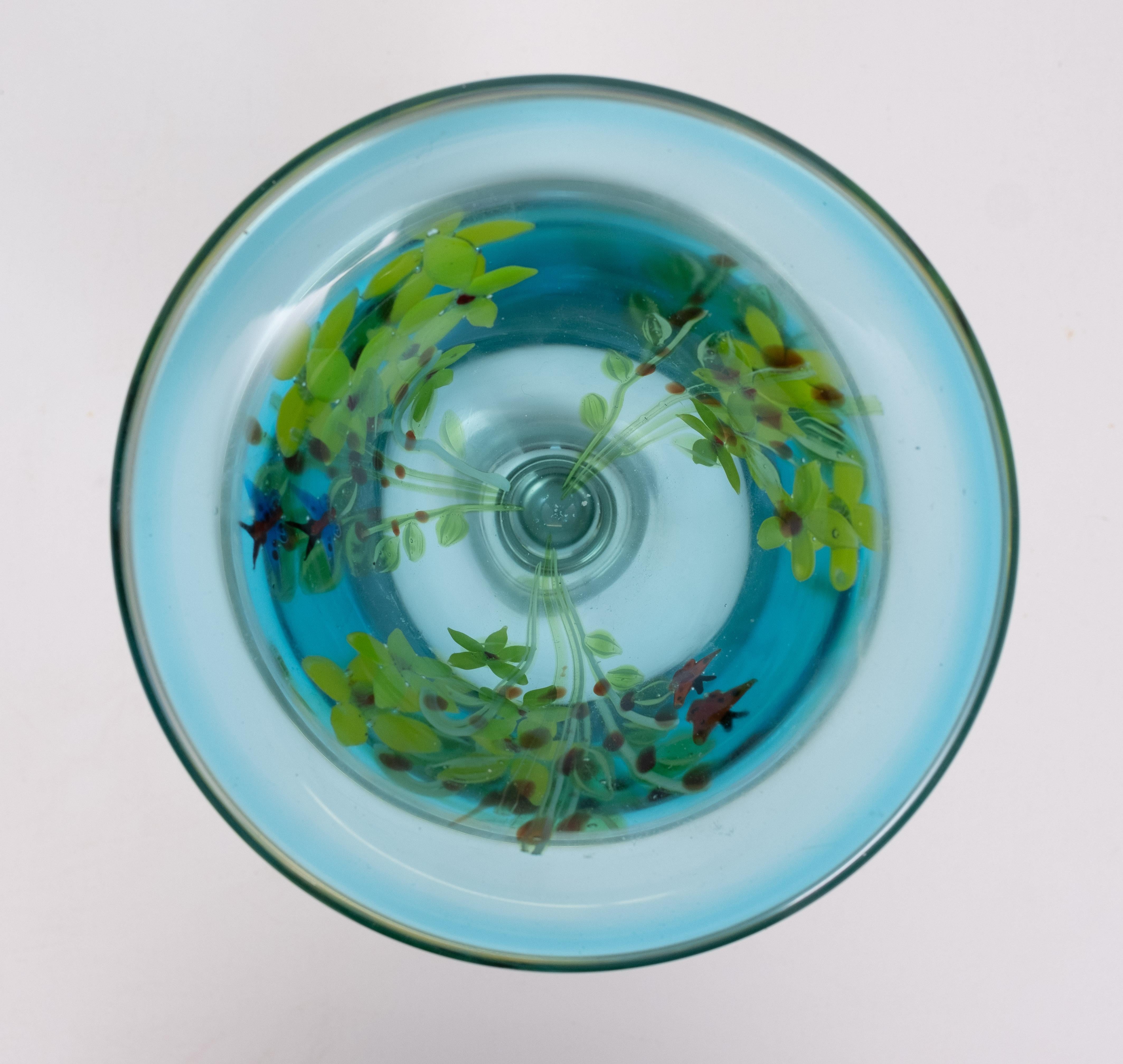 Berit Johansson Art Glass Vase by Murano 1970s Sweden  In Good Condition For Sale In Den Haag, NL