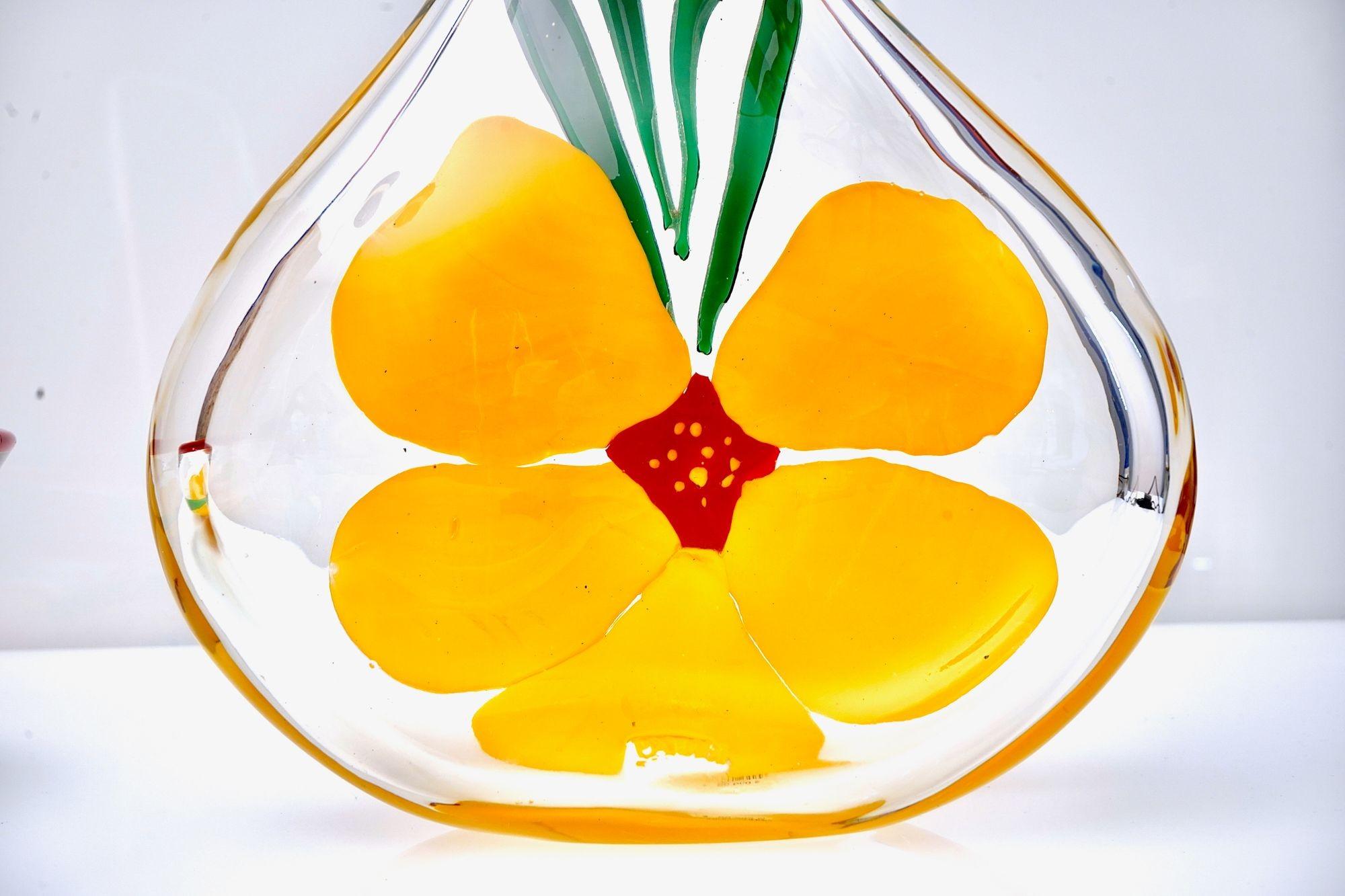 Berit Johansson para Pauly Jarrón y cuenco de Murano Diseño de capuchina en venta 6