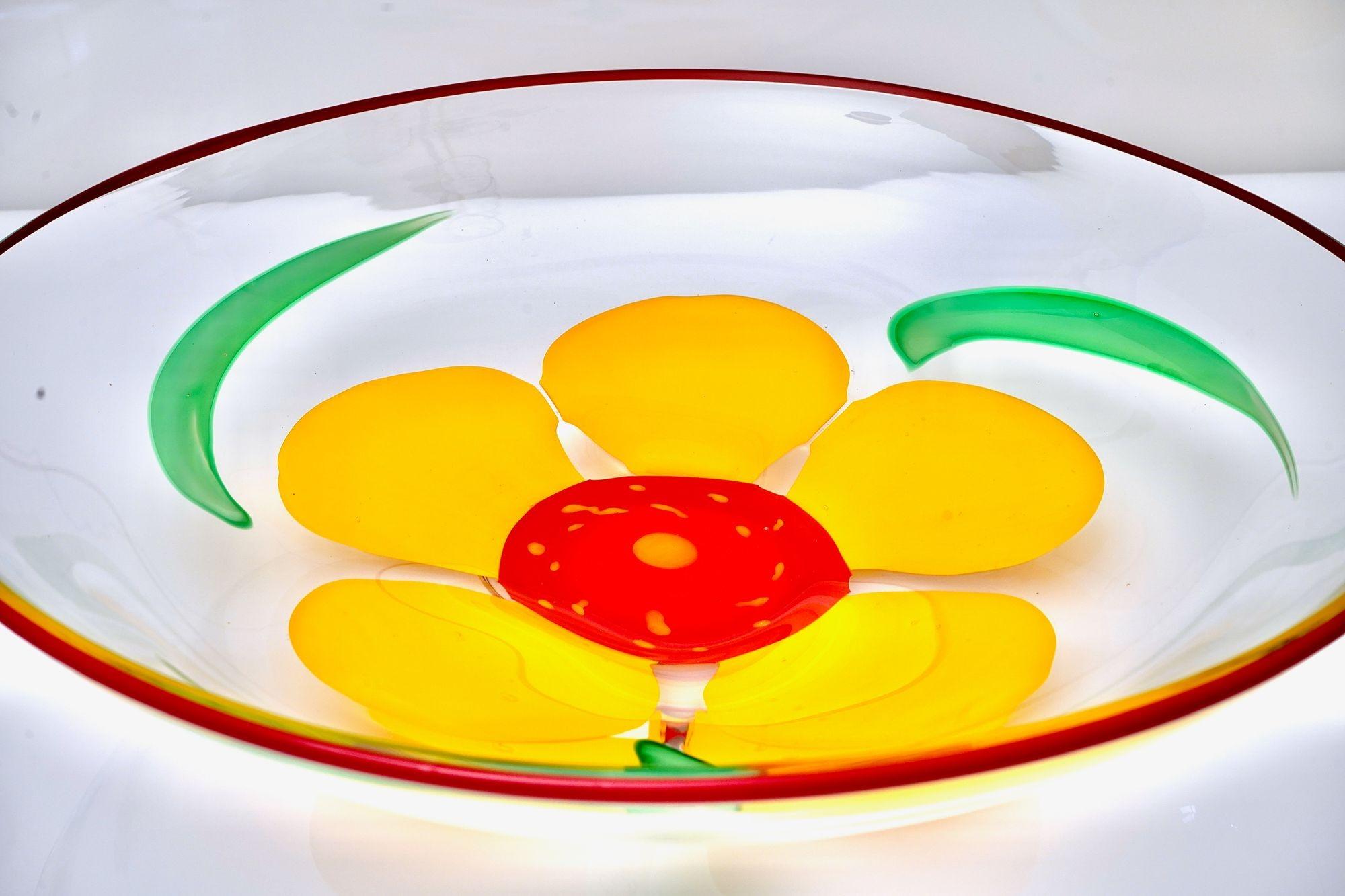 Berit Johansson para Pauly Jarrón y cuenco de Murano Diseño de capuchina en venta 7