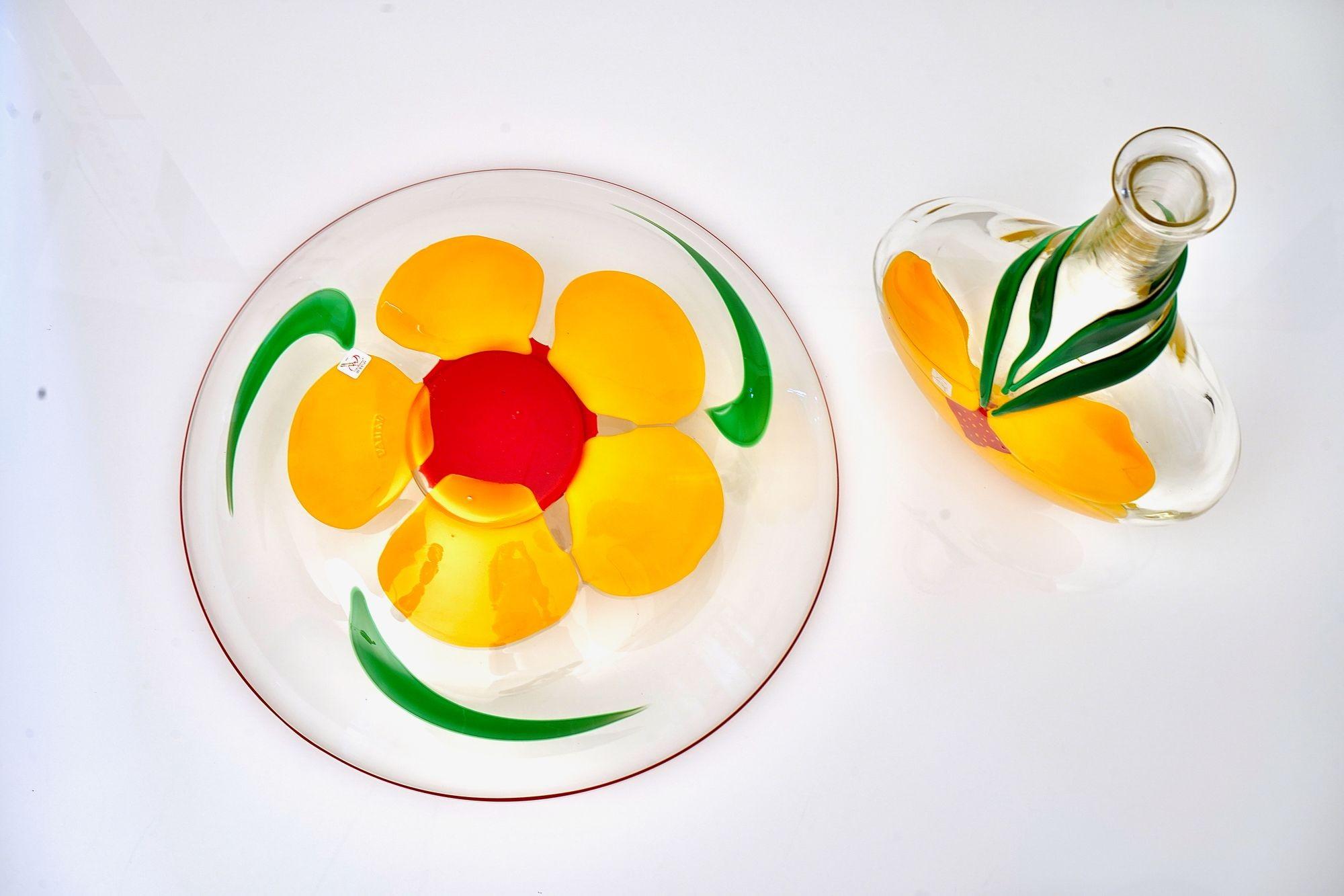 Berit Johansson para Pauly Jarrón y cuenco de Murano Diseño de capuchina en venta 10