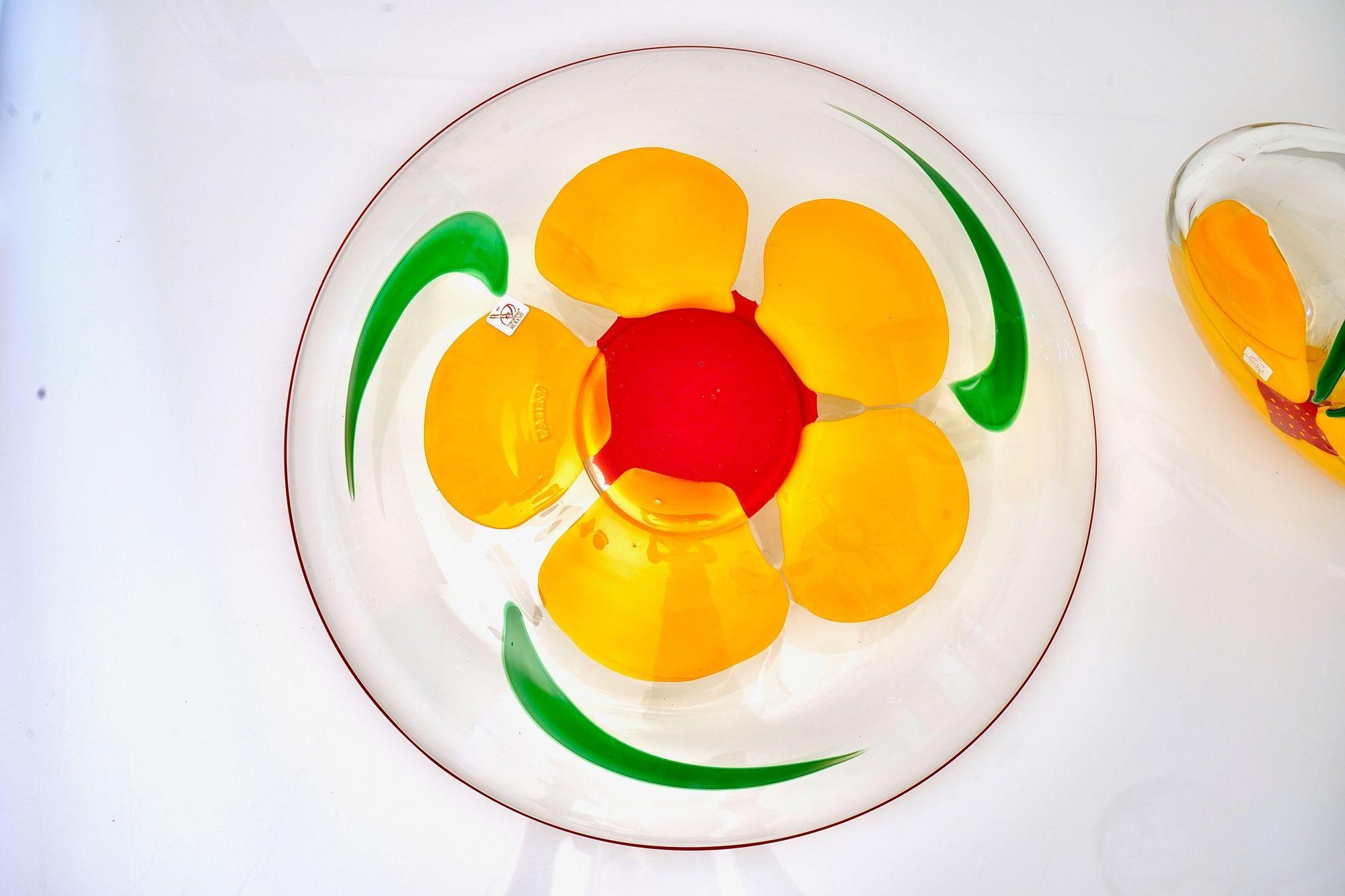 Berit Johansson para Pauly Jarrón y cuenco de Murano Diseño de capuchina en venta 11