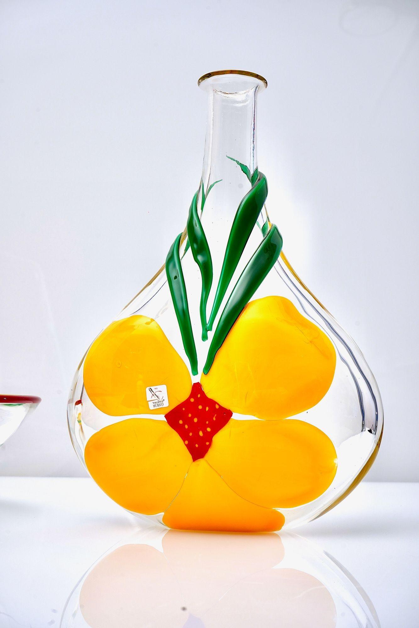 Berit Johansson para Pauly Jarrón y cuenco de Murano Diseño de capuchina en Excelente estado para la venta en Tavarnelle val di Pesa, Florence
