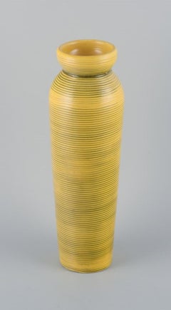 Berit Ternell (1929) for Bo Fajans, Sweden. "Tiger" ceramic floor vase.