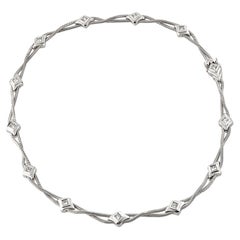 BERJANI 'Crossover' Handcrafted 18K White Gold 2.10ct Princess Cut Diamond