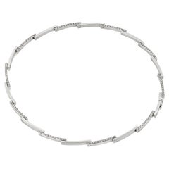 BERJANI 'Eternity' Handcrafted 18K White Gold 1.65ct Diamond Necklace 