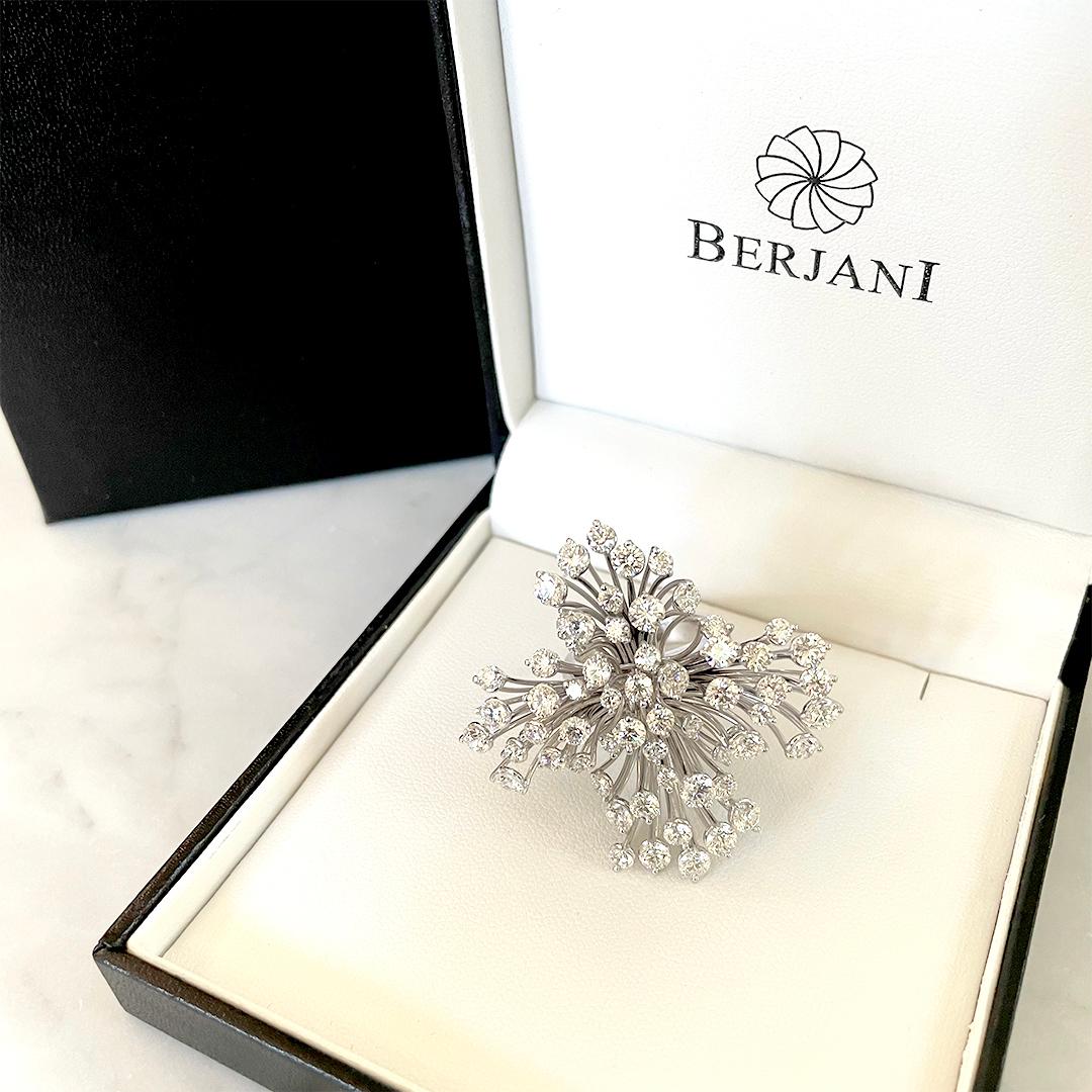 Brilliant Cut Berjani 'Fireworks' DGA Red Carpet Award Winner 7.13cts Diamond Ring Handcrafted For Sale