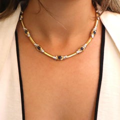 Berjani Handcrafted 18K Yellow-White Gold 14.17ct Cabochon Ceylon Sapphire