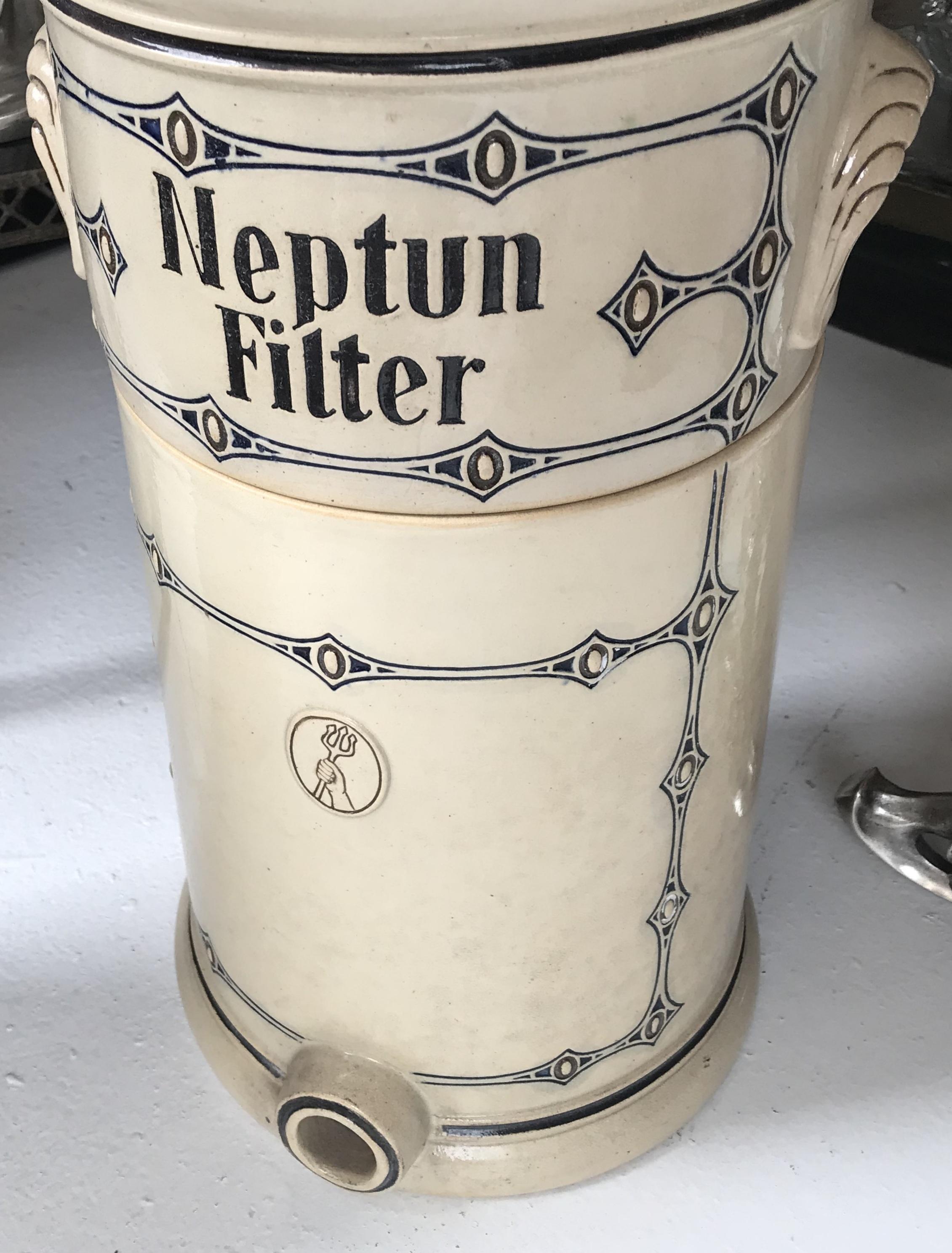 German Neptun Filter, Jugendstil, Art Nouveau, Liberty, 1900 For Sale