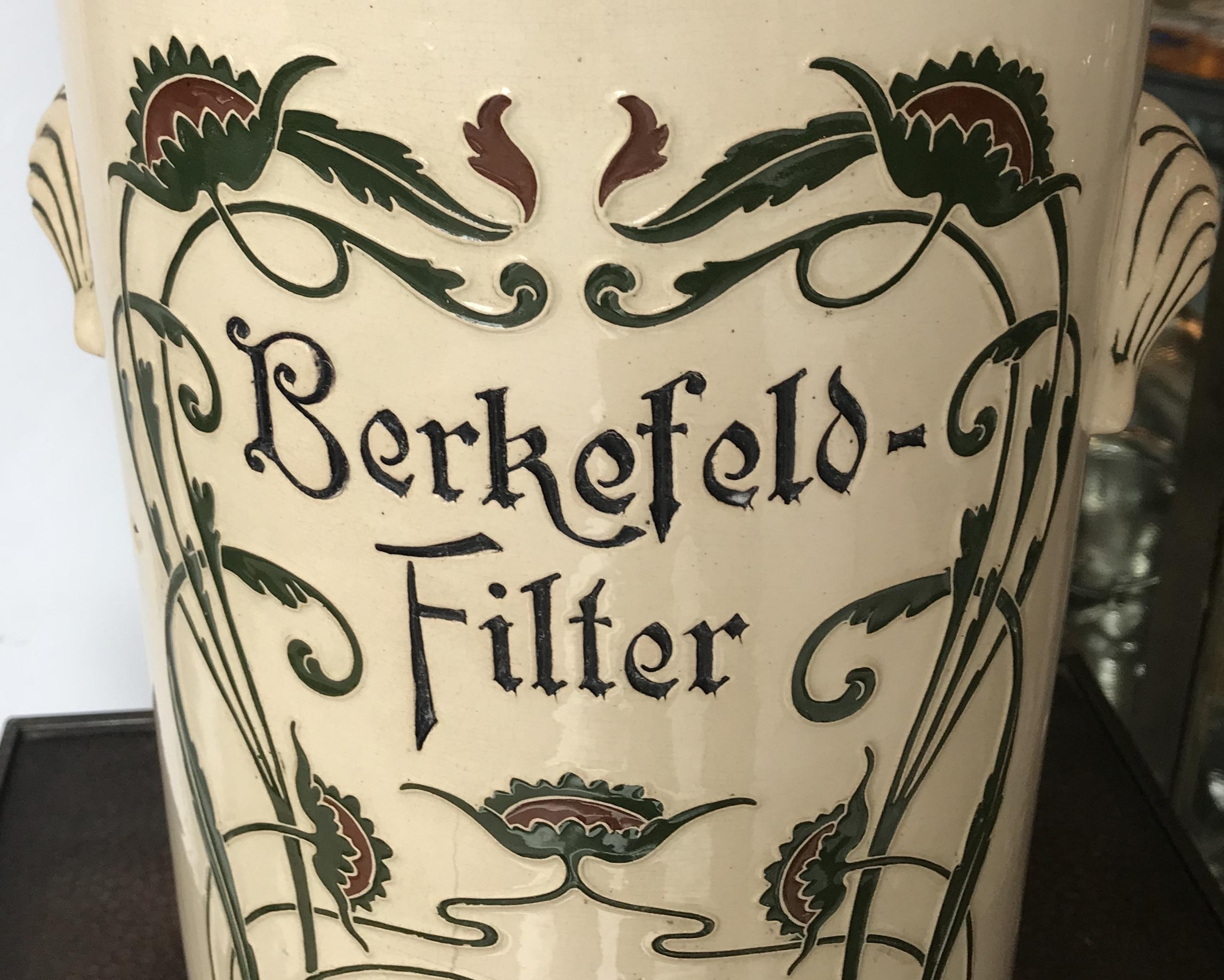 German Berkefeld Filter Gesellschaft G.M.B.H Ce, Jugendstil, Art Nouveau, Liberty, 1900 For Sale