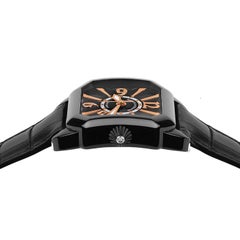 Berkeley Black Knight 43 Luxury Diamond Watch for Men, Black PVD Steel