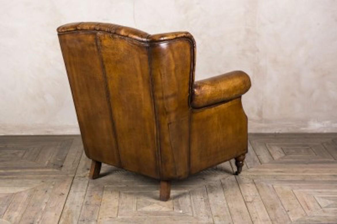 Berkeley Leather Vintage Style Armchair, 20th Century For Sale 4