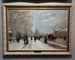 Scène de rue d'hiver