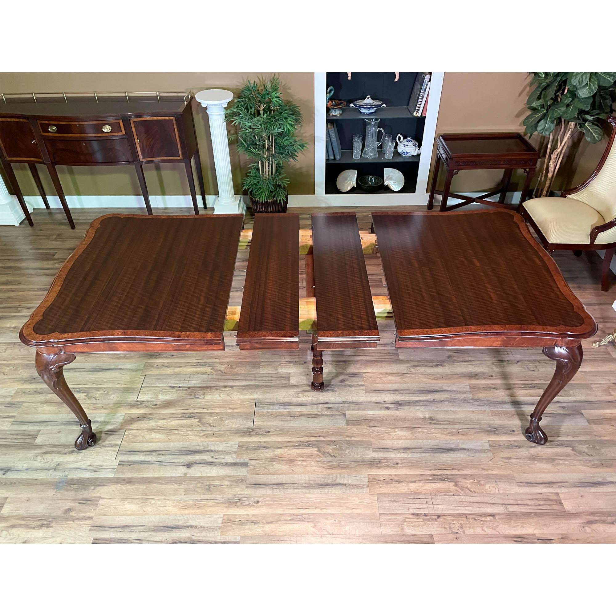 Berkey and Gay Banded Dining Table For Sale 4