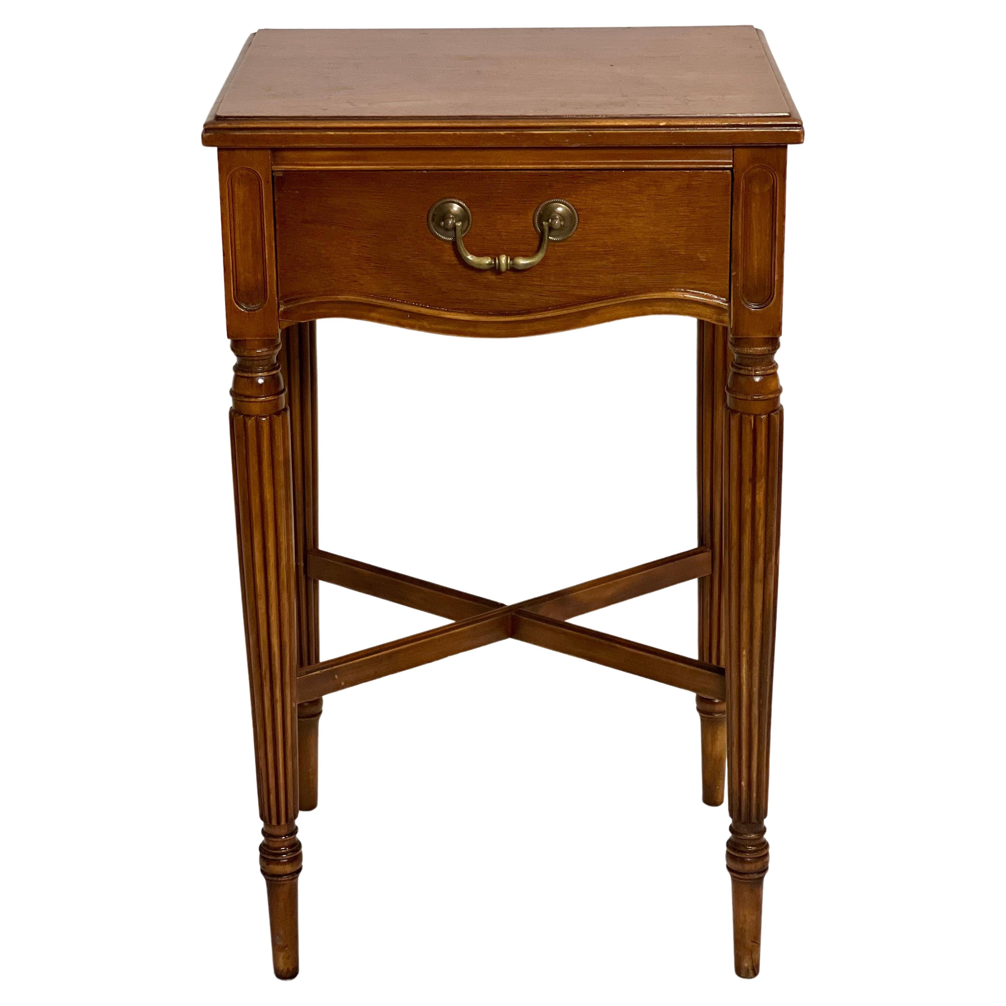 Berkey and Gay Louis XVI Style Walnut Side Table or Stand For Sale
