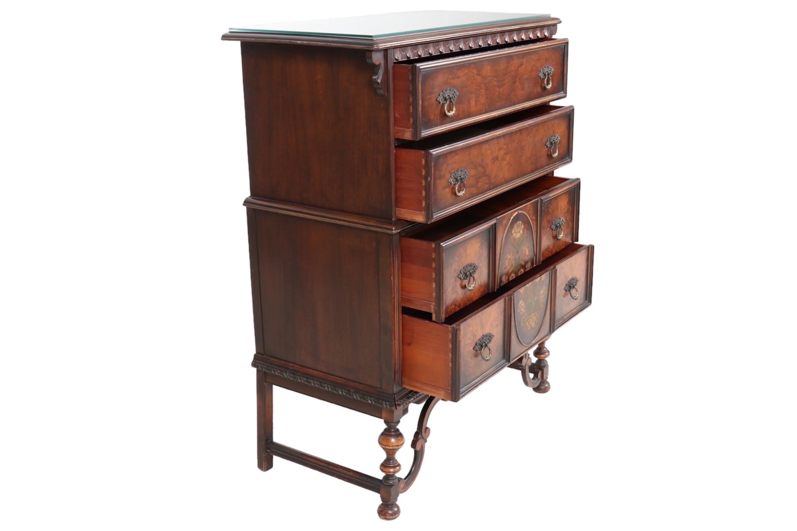 20th Century Berkey and Gay Tall Chest of Drawers