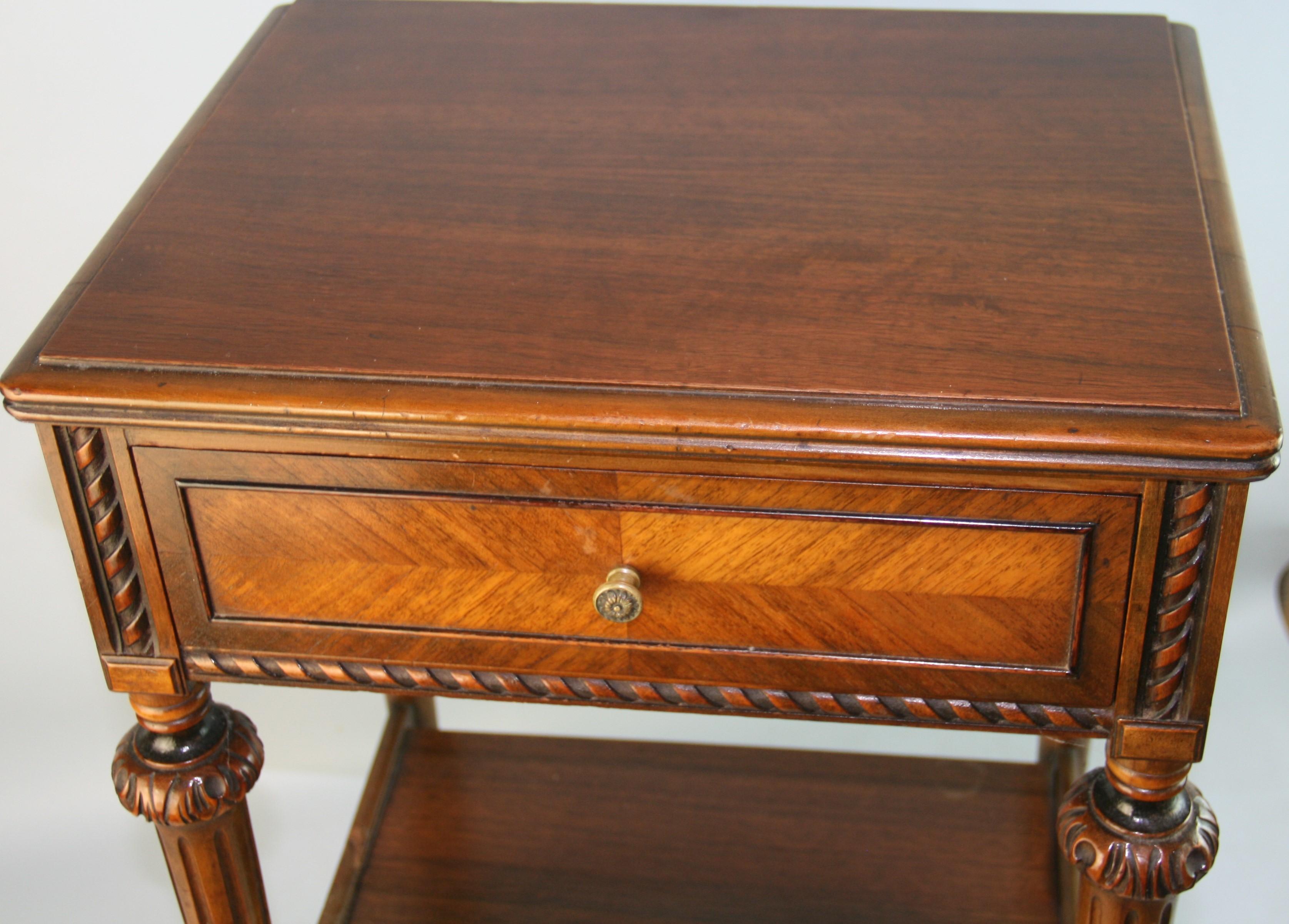 Berkey and Gay Walnut Side Table For Sale 8