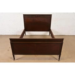 Berkey & Gay French Regency Louis XVI Mahogany Full Size Bed, Circa 1920s