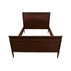 Berkey & Gay French Regency Louis XVI Mahogany Full Size Bed, Circa 1920s