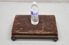 Berkey & Gay Furniture Mahogany Empire Rectangular Very Low Footstool Ottoman