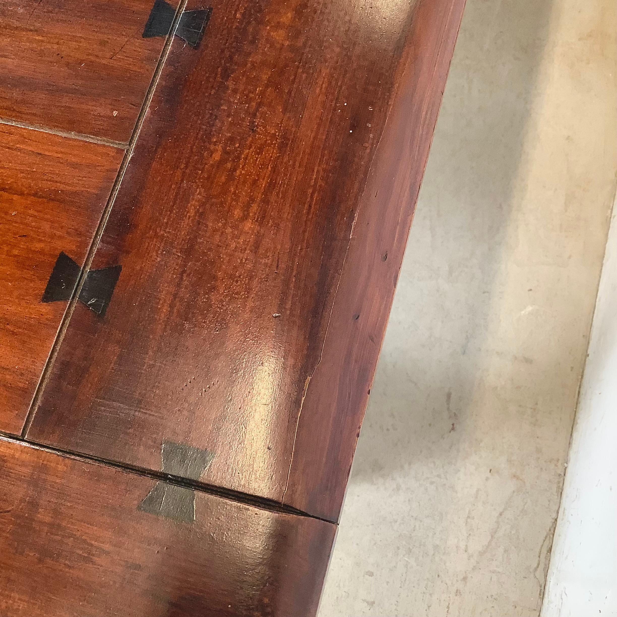 Berkey & Gay Spanish Revival Trestle Dining Table with Leaves For Sale 5