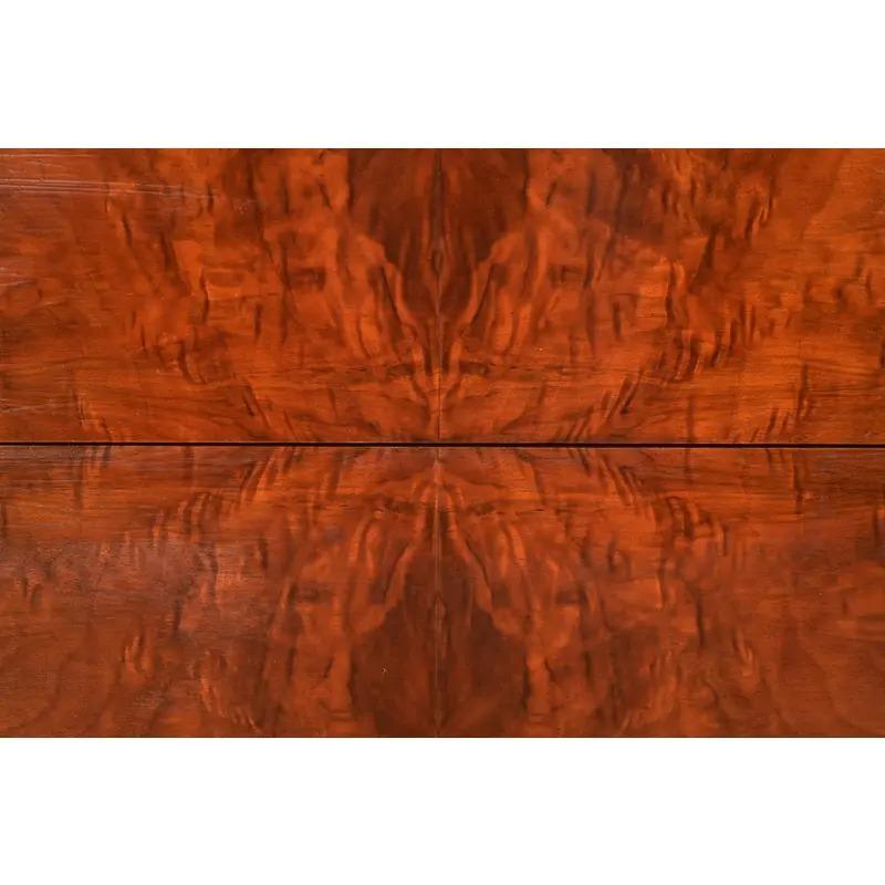 Berkey & Gay Style Antique French Regency Louis XVI Carved Burled Walnut Highboy en venta 4