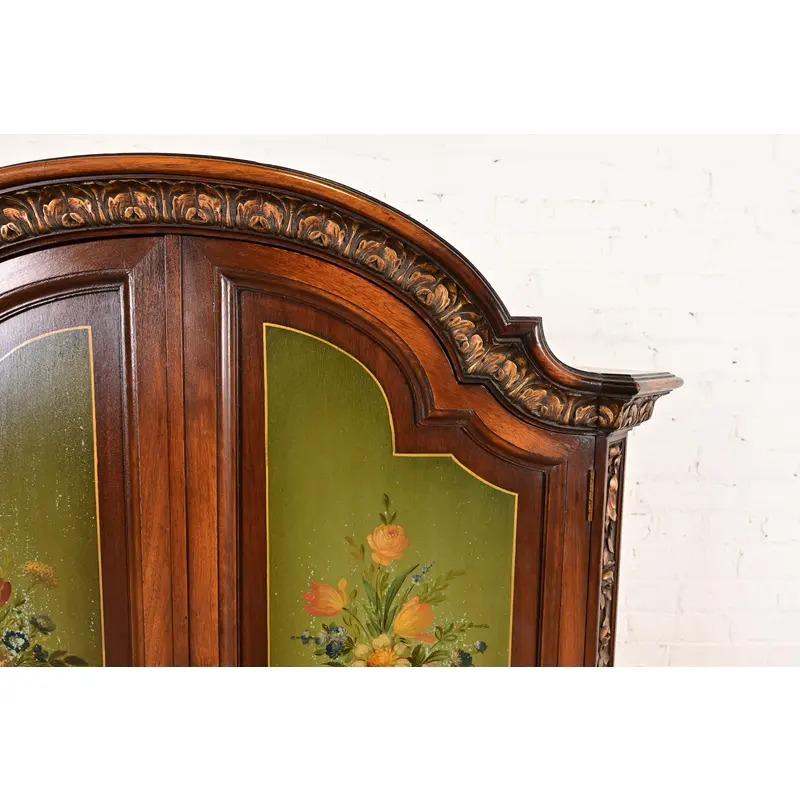 Antico mobile bar giacobino dipinto a mano in stile Berkey & Gay, circa anni '20 in vendita 4