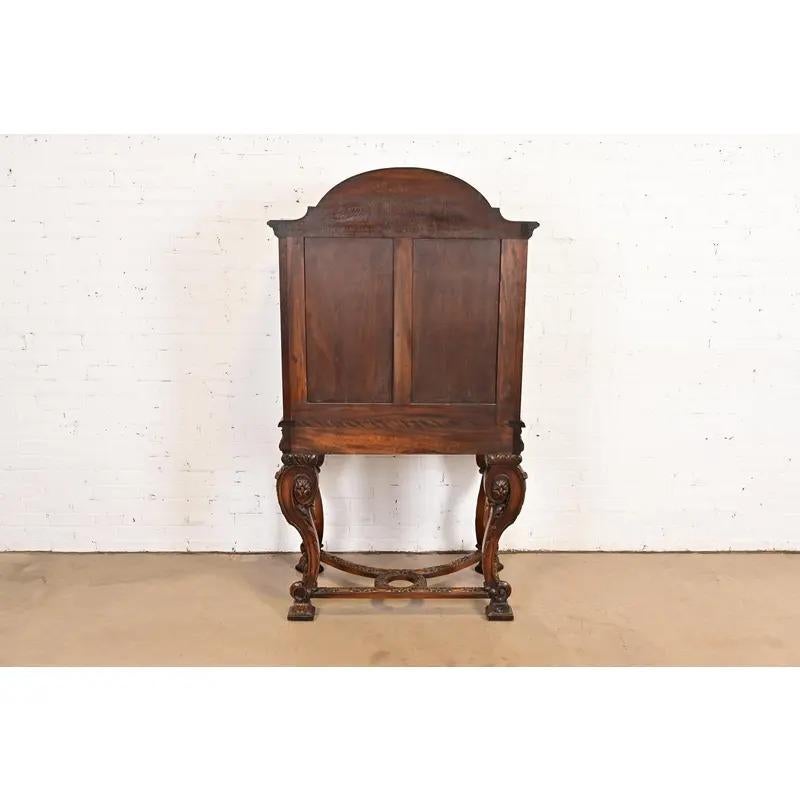 Antico mobile bar giacobino dipinto a mano in stile Berkey & Gay, circa anni '20 in vendita 7