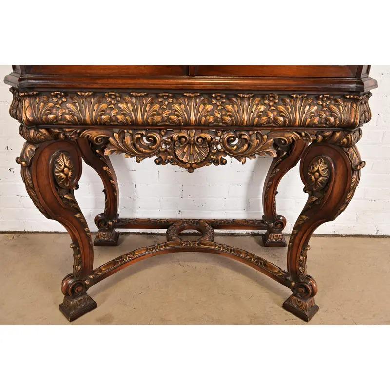 Antico mobile bar giacobino dipinto a mano in stile Berkey & Gay, circa anni '20 in vendita 3