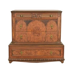 Berkey & Gay Style Antique Victorian Walnut Chest of Drawers  Circa 1930s