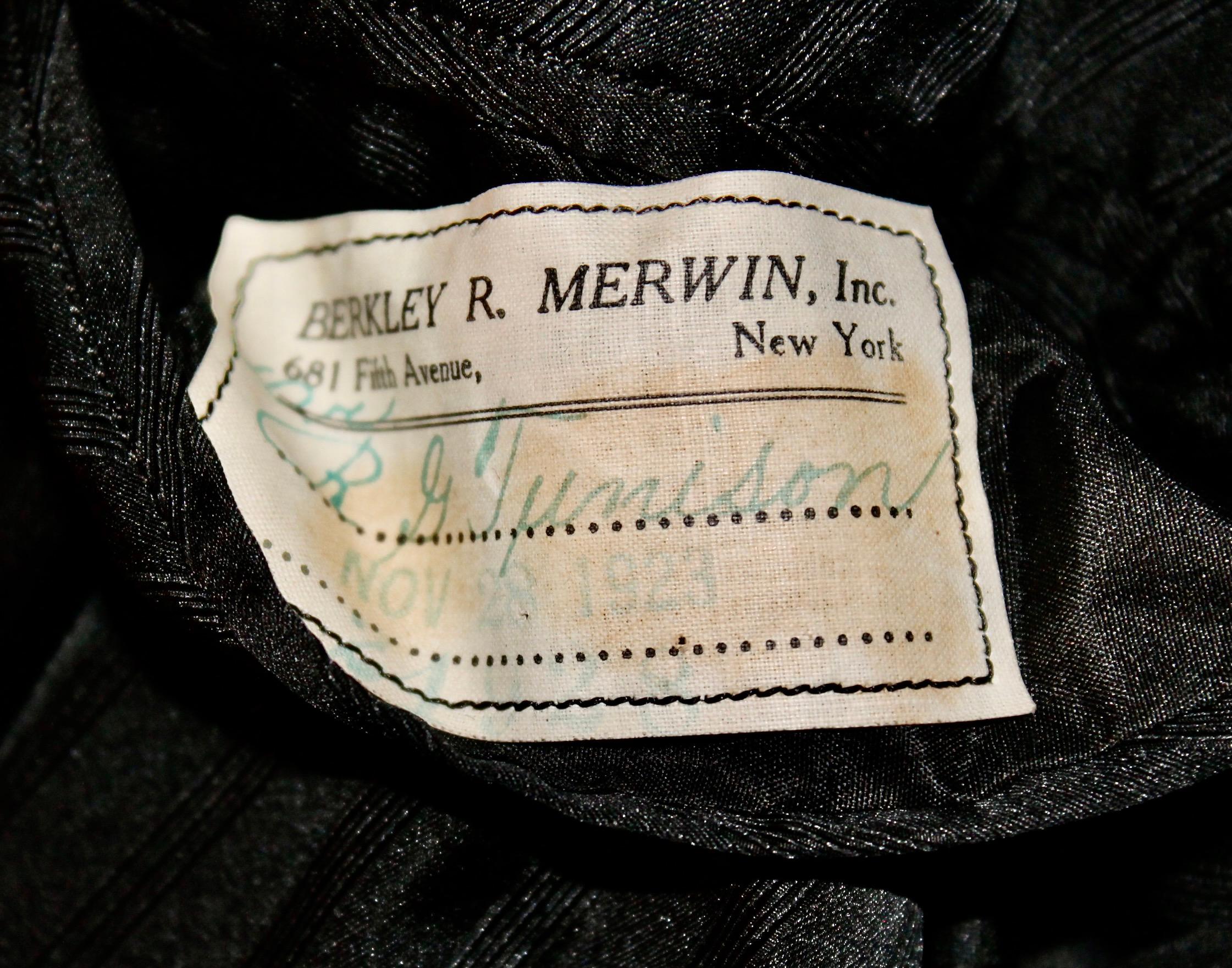 Berkey Merwin Silk Brocade Smoking Coat 1923 For Sale 4