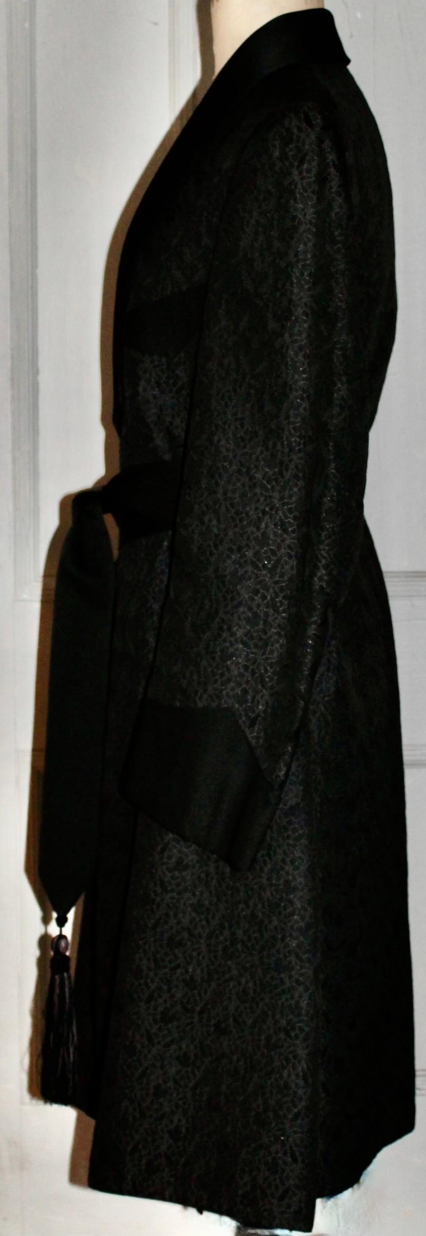 Berkey Merwin Silk Brocade Smoking Coat 1923 For Sale 3