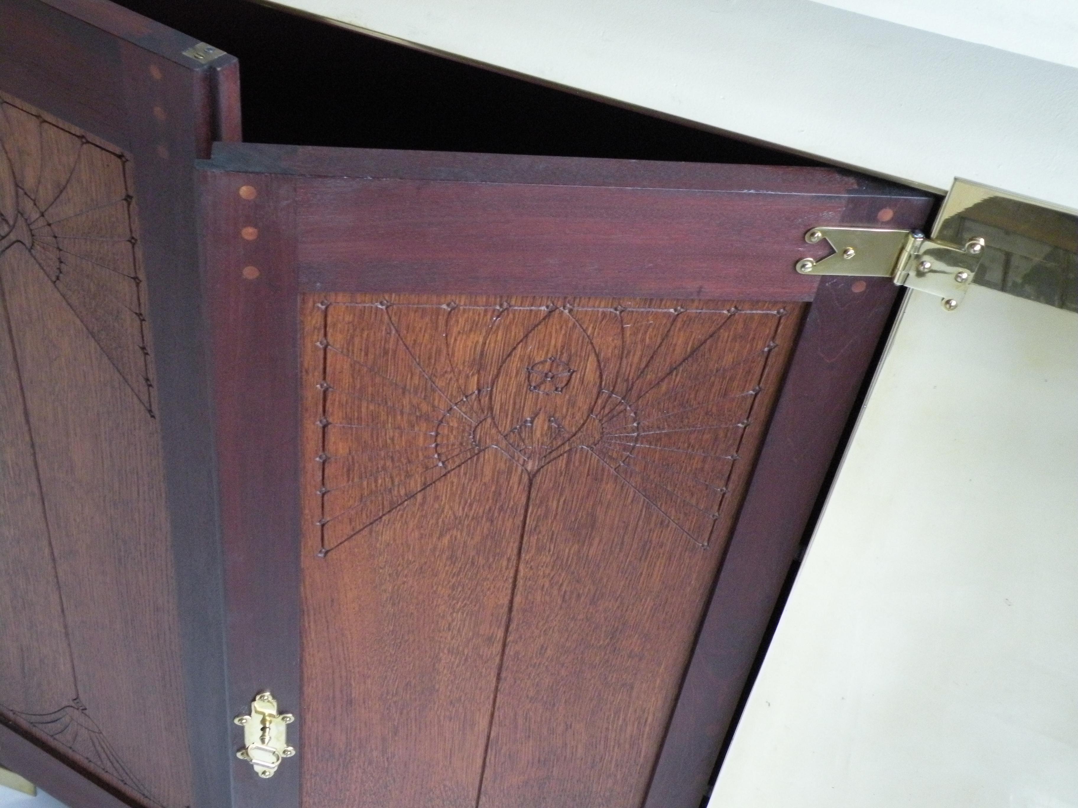 Berlage's Doors, Cabinet with Original Stamped Doors from Opus 14 Cabinet For Sale 2