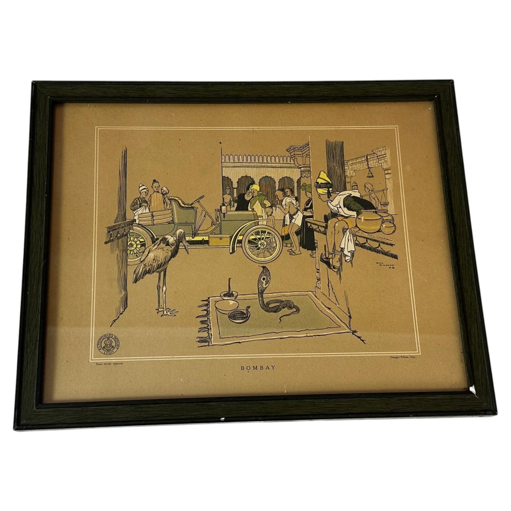 Berliet Advertising Illustration – Bombay Original Draeger Catalogue, 1907
