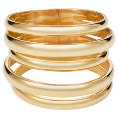 Berlin 18 Karat Yellow Gold Stack Bands Rings