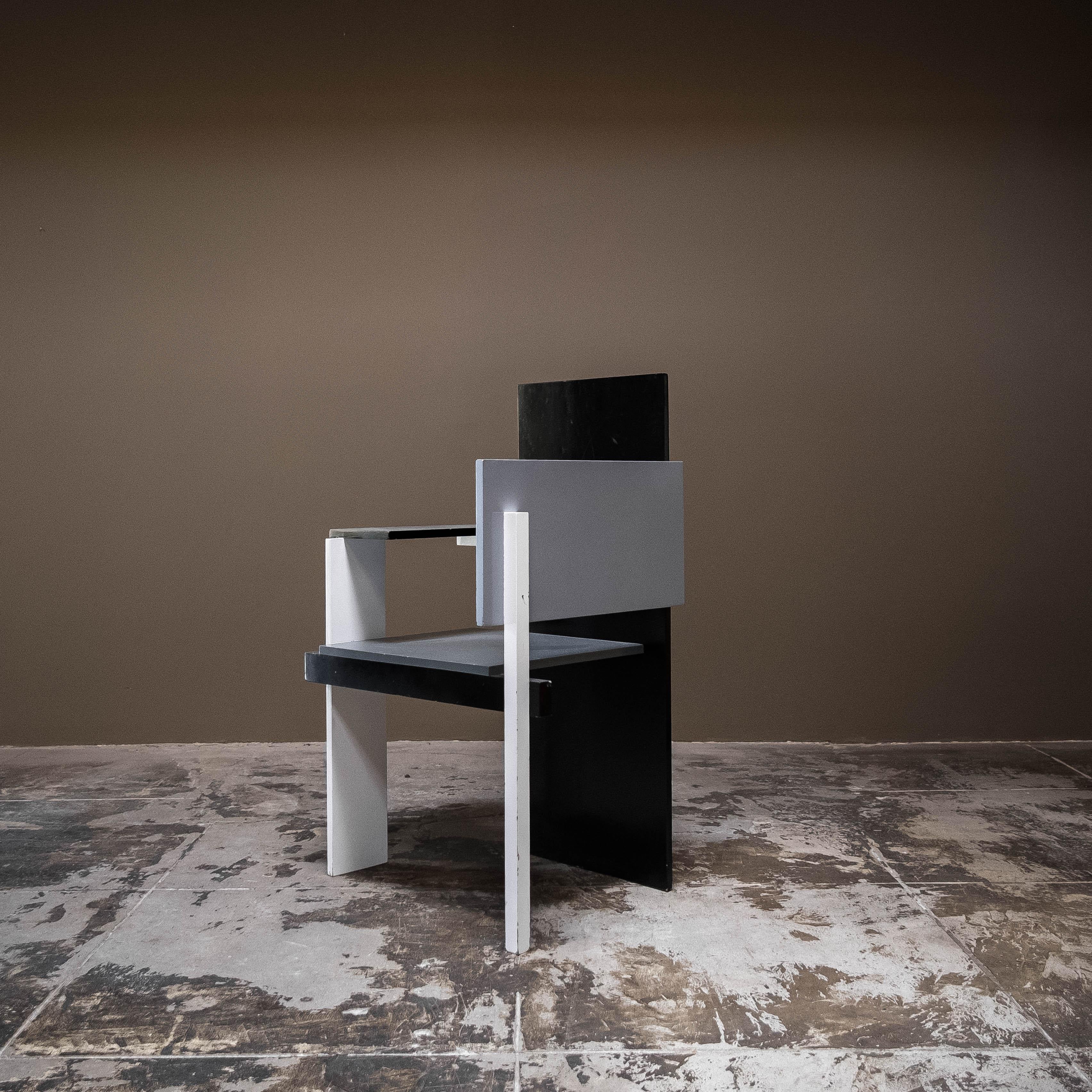 Chaise Berlin d'après Gerrit Rietveld par Jack Brogan, 1923 Bon état - En vente à Los Angeles, CA