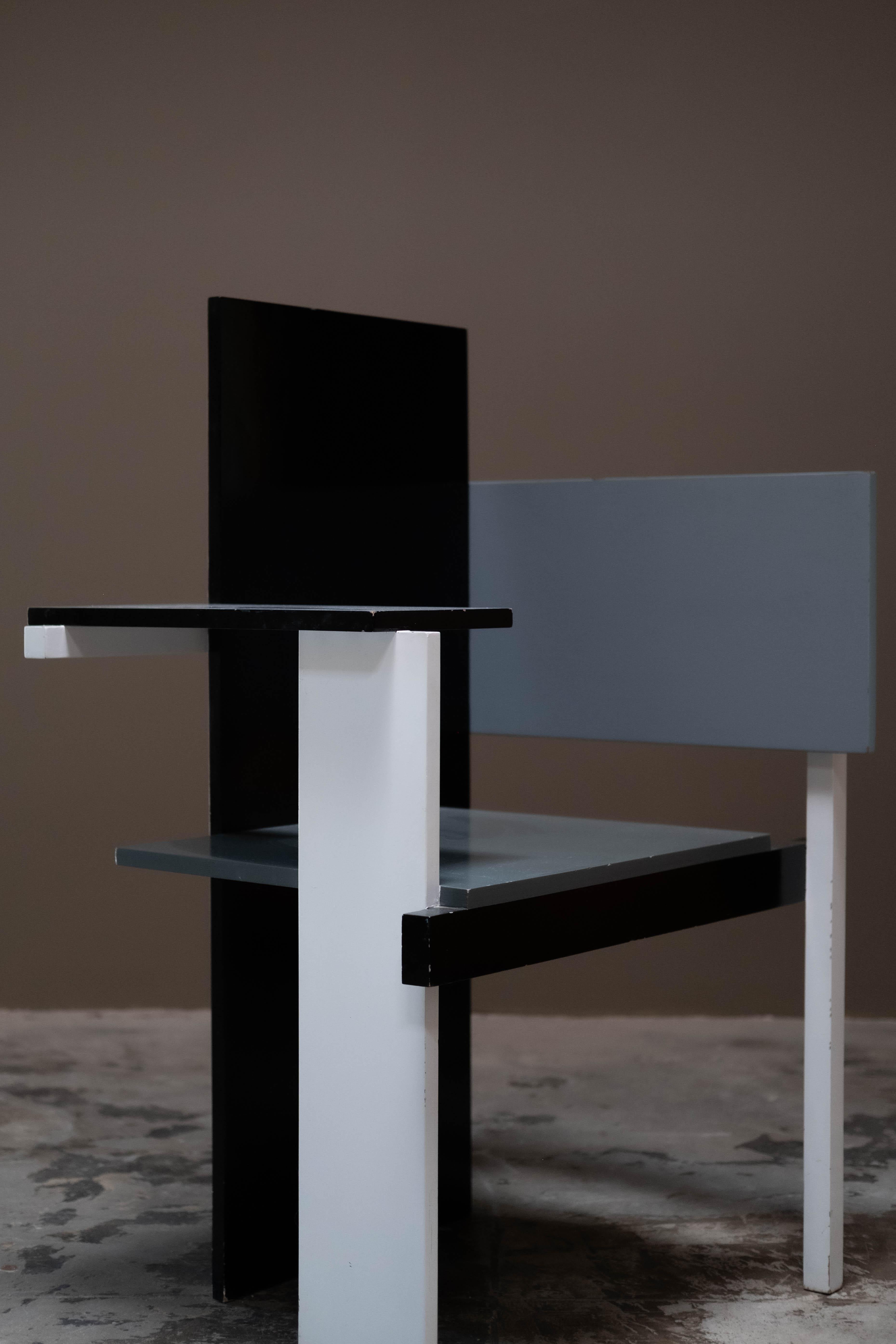Chaise Berlin d'après Gerrit Rietveld par Jack Brogan, 1923 en vente 1