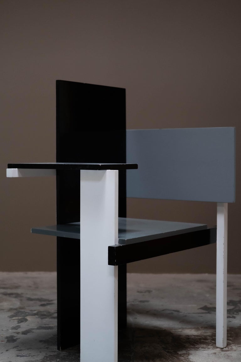 Berlin Chair after Gerrit Rietveld by Jack Brogan, 1923 For Sale