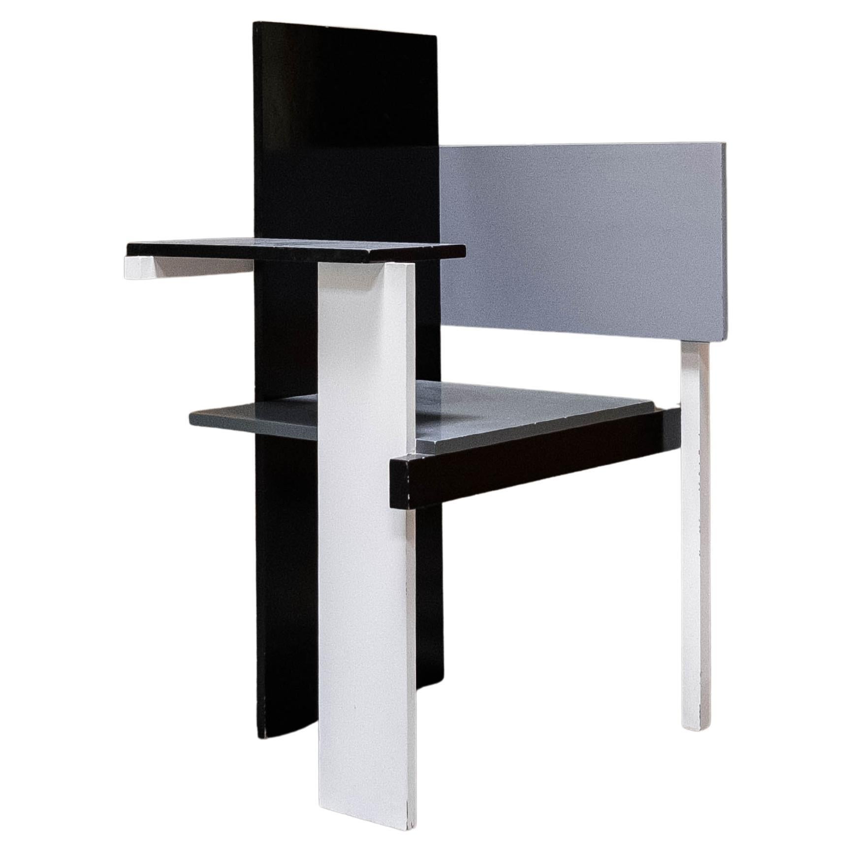 Chaise Berlin d'après Gerrit Rietveld par Jack Brogan, 1923