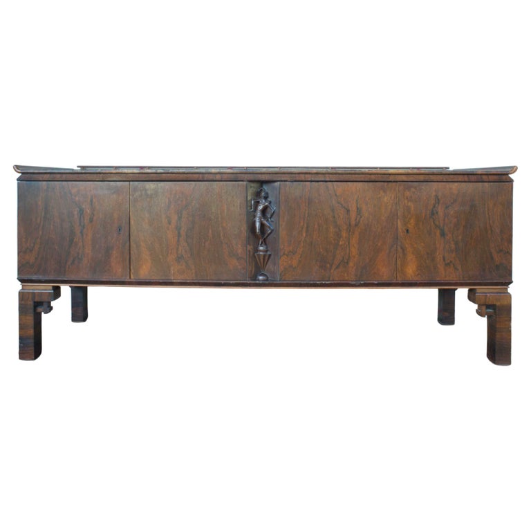 Berlin Deko Four Door Sideboard with Central Lotte Pritzel Figure For Sale at 1stDibs