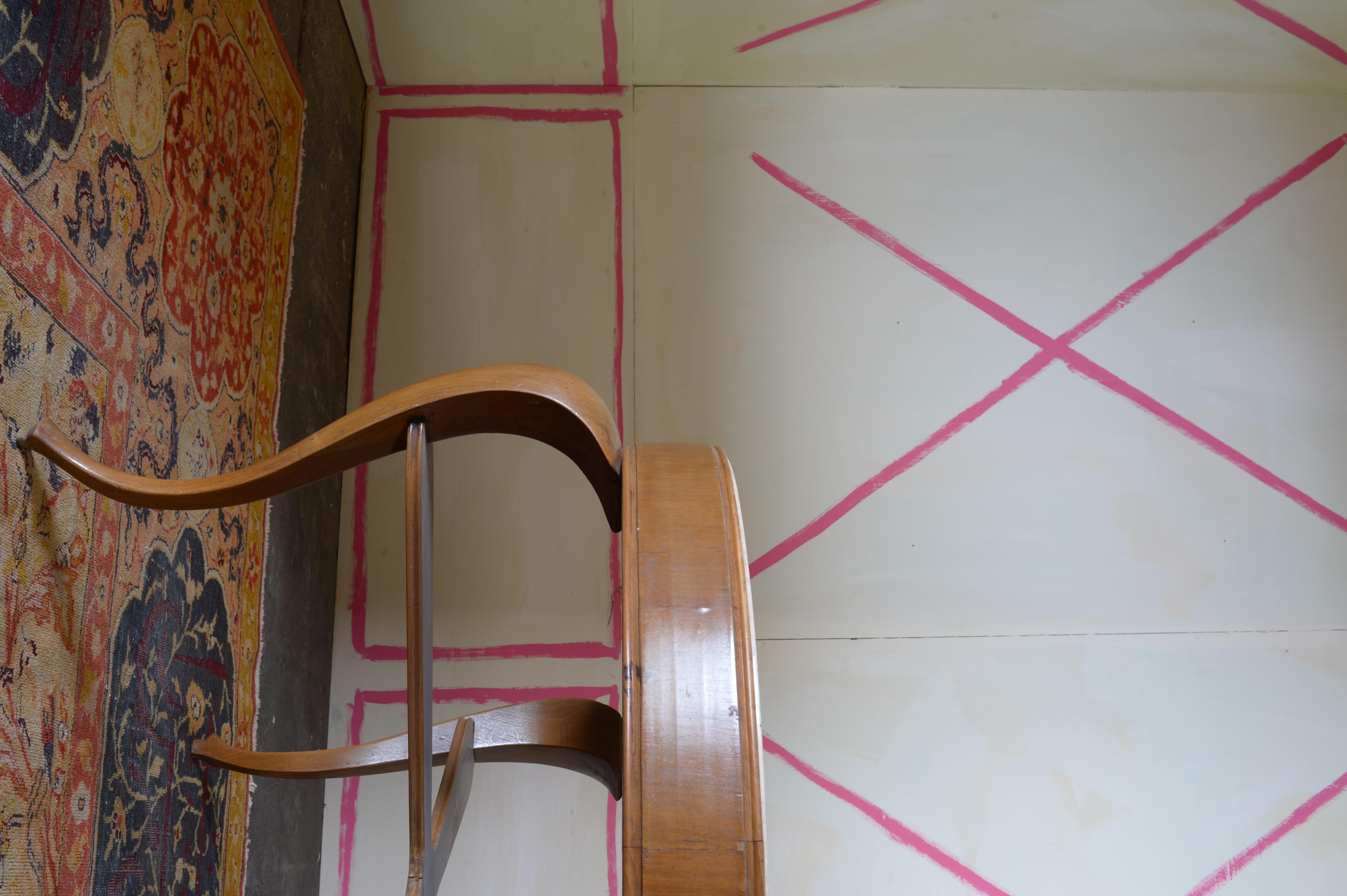 Carved Berlin Deko Marble Top Expressionist Center Table For Sale