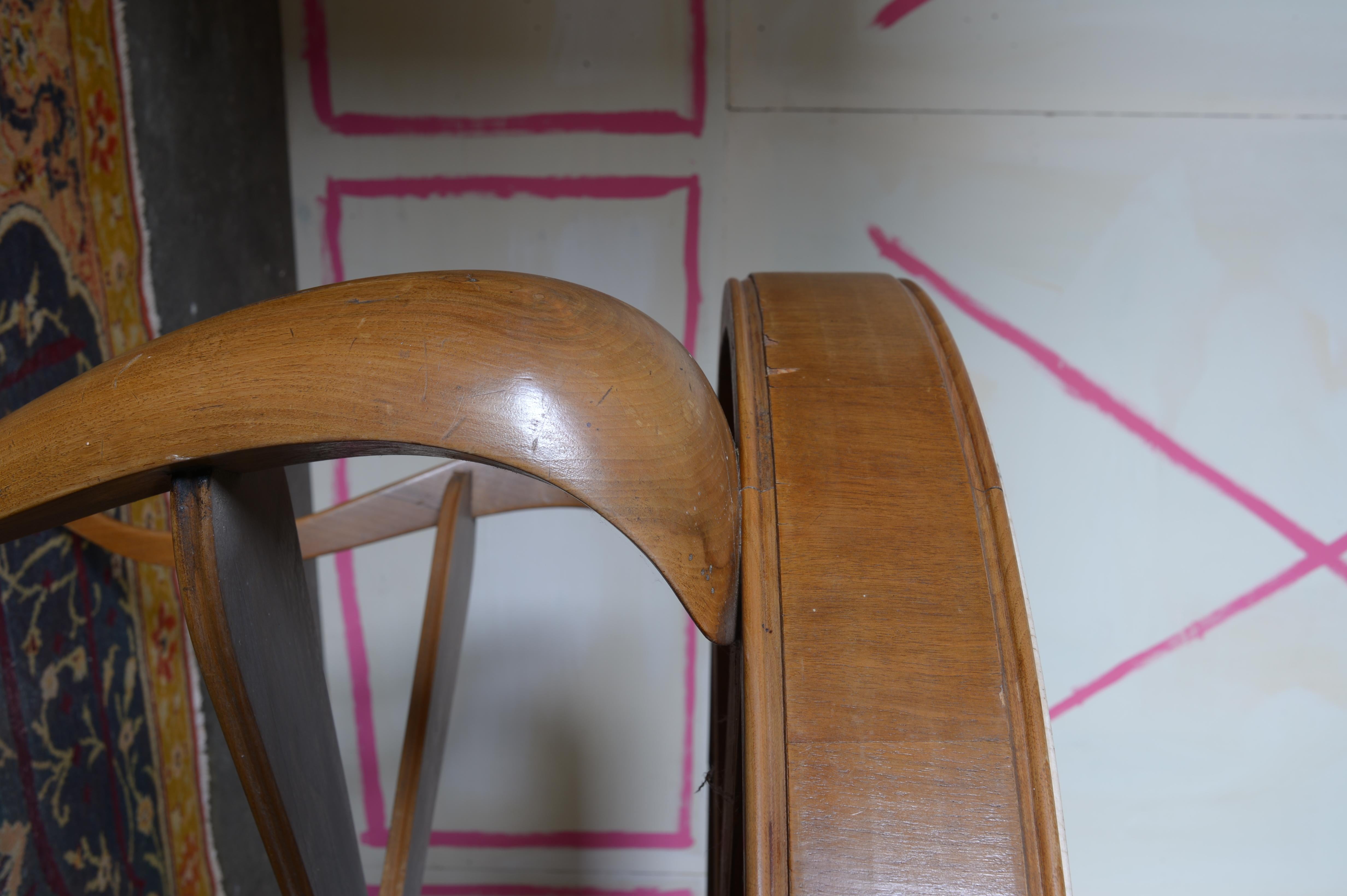 Berlin Deko Marble Top Expressionist Center Table In Distressed Condition For Sale In Petershagen, DE