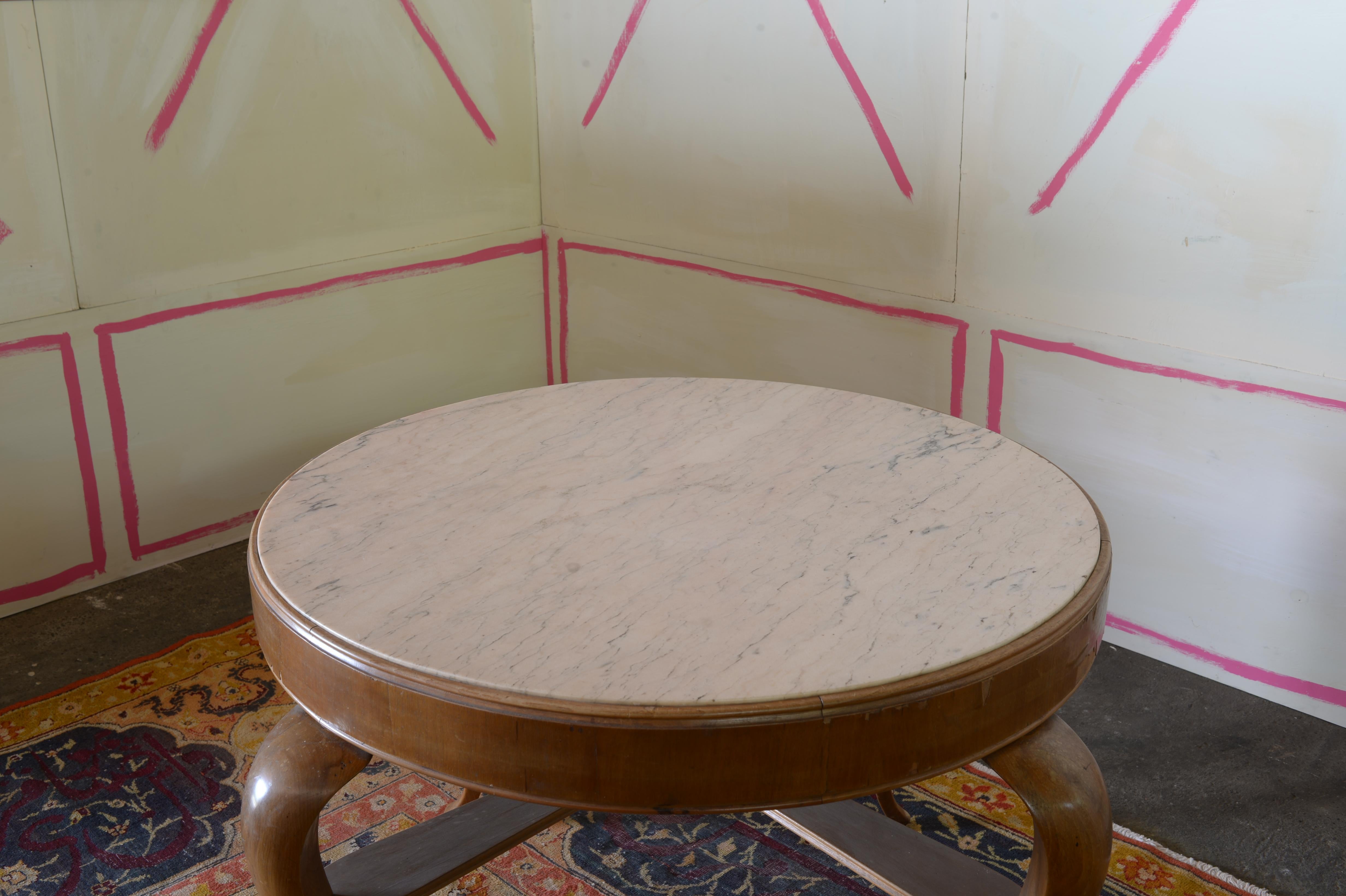 Berlin Deko Marble Top Expressionist Center Table For Sale 2