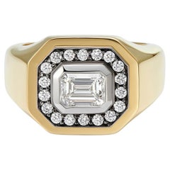 Berlin: GIA Certified 0.90ct Diamond Ring 18k Yellow Gold Ring 