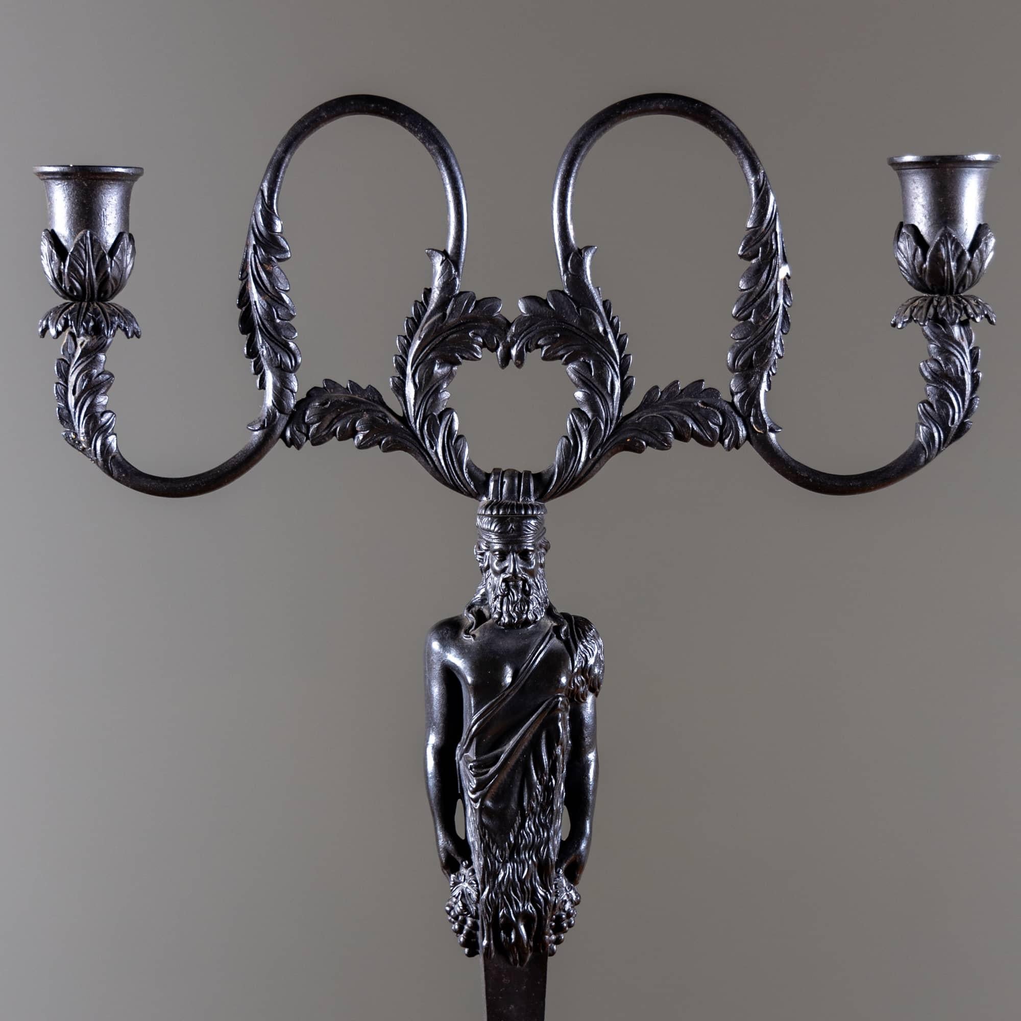 Berlin Iron Candleholder after Karl Friedrich Schinkel, 19th Century For Sale 1